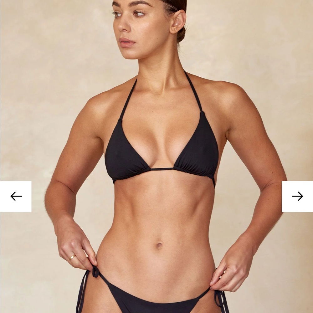 Monday Swimwear Black Palma Bikini top